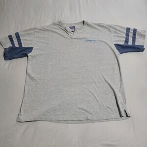 Vintage Snap-on Tools Men’s T-Shirt XL NorthCrest Gray Henley Mechanic Retro